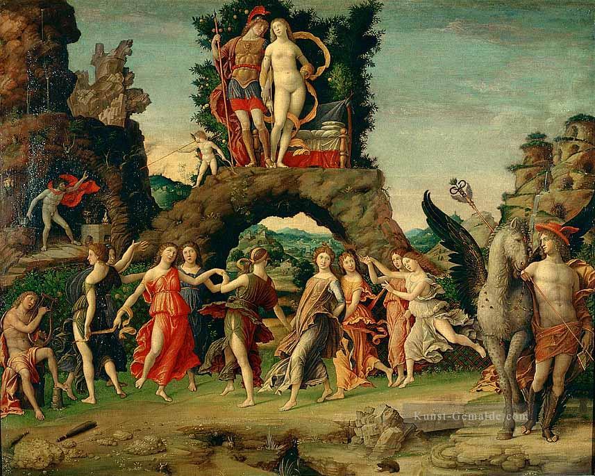 Parnassus Renaissance Maler Andrea Mantegna Ölgemälde
